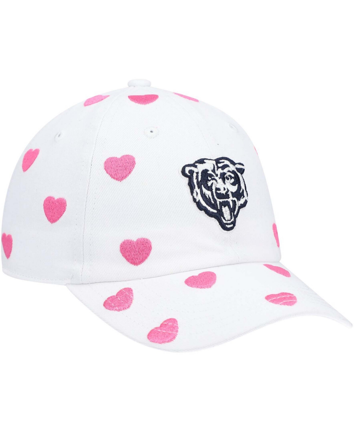 Shop 47 Brand Little Girls White Chicago Bears Surprise Clean Up Adjustable Hat