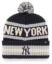 Men's Navy New York Yankees Bering Cuffed Knit Hat with Pom