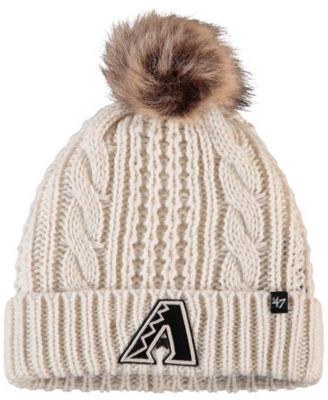 San Francisco 49ers '47 Women's Meeko Cuffed Knit Hat With Pom - Cream