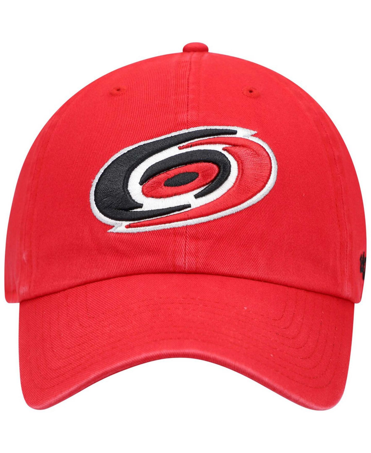 Мужская кепка '47 Brand Red Carolina Hurricanes Team Clean Up Adjustable Hat — фото 3