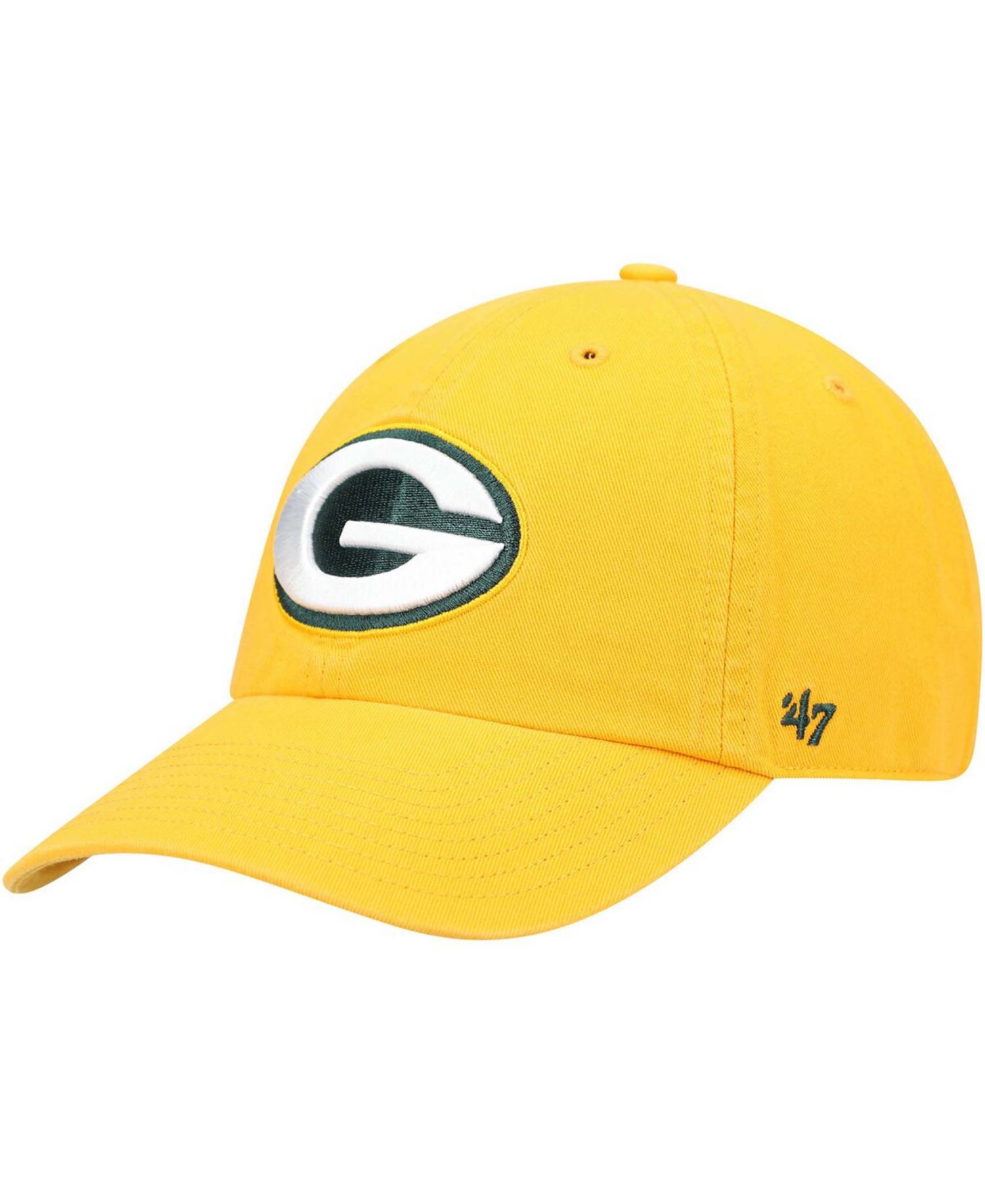 Men's Gold-Tone Green Bay Packers Secondary Clean Up Adjustable Hat