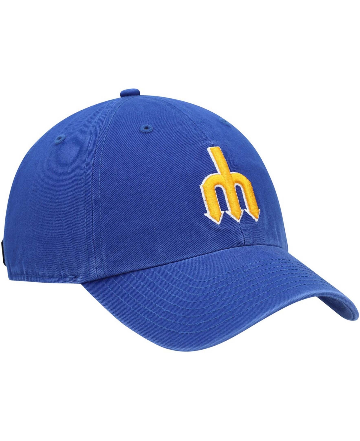 Men'sSeattle Mariners 1977 Logo Cooperstown Collection Clean Up Adjustable Hat - Royal