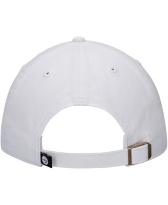 Men's White Pittsburgh Steelers Team Clean Up Adjustable Hat