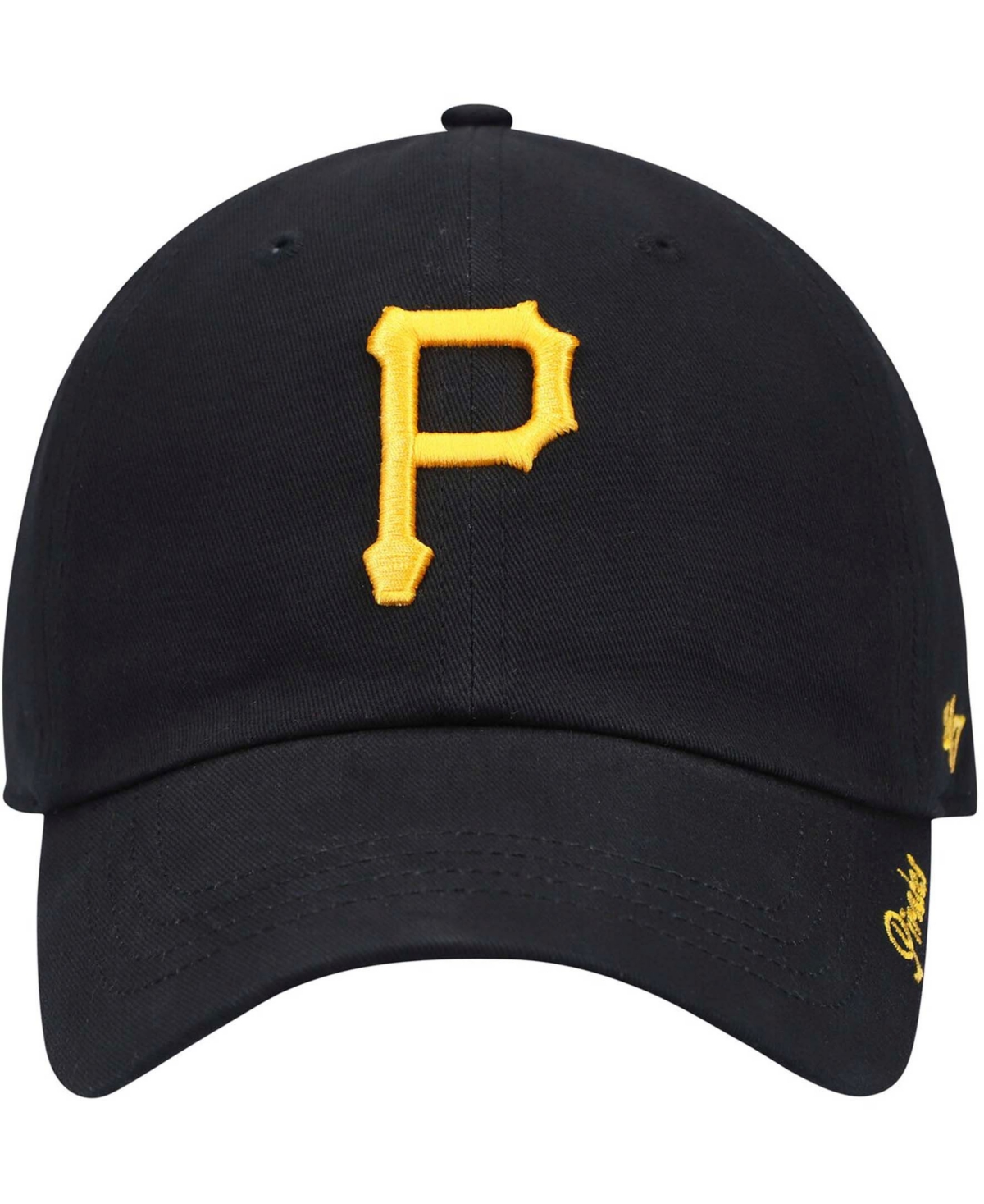 Women'sPittsburgh Pirates Team Miata Clean Up Adjustable Hat - Black
