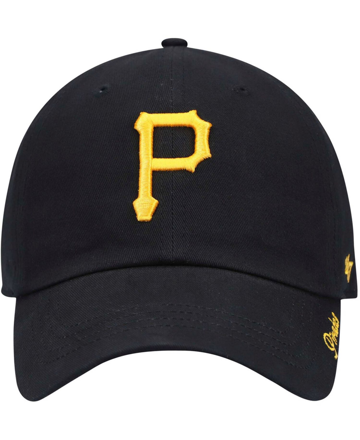 Women's Black Pittsburgh Pirates Team Miata Clean Up Adjustable Hat