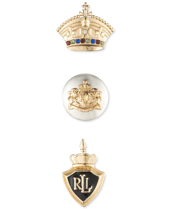 Lauren Ralph Lauren 3-Pc. Two-Tone Logo Pins & Reviews - All Fashion  Jewelry - Jewelry & Watches - Macy's
