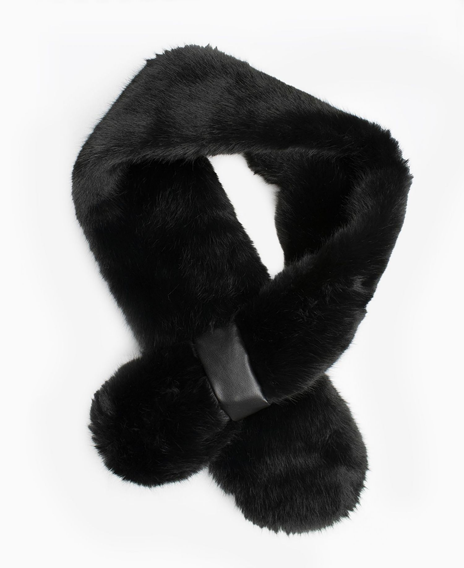 Women's Faux Fur Pull-Through Collar Scarf