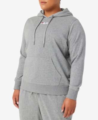 plus size fila hoodie