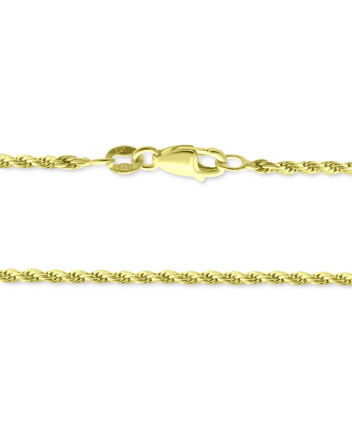 Giani Bernini Rope Link Bracelet in 18k Gold-Plated Sterling Silver ...