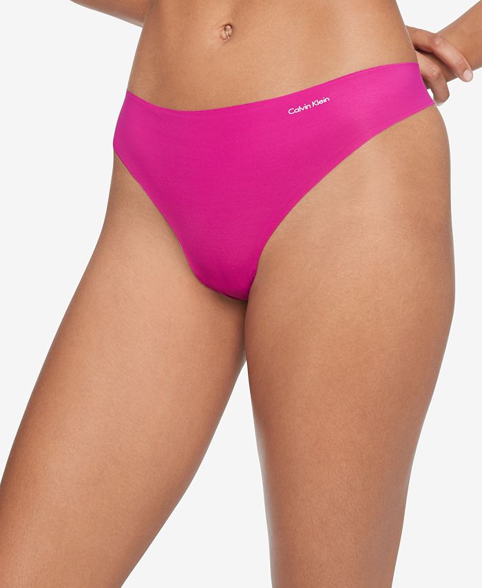 Calvin Klein Womens Invisibles No Panty Line Thong : : Clothing,  Shoes & Accessories
