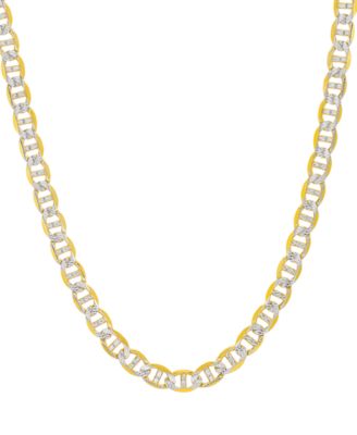 men's 14k gold plated mariner chain necklace