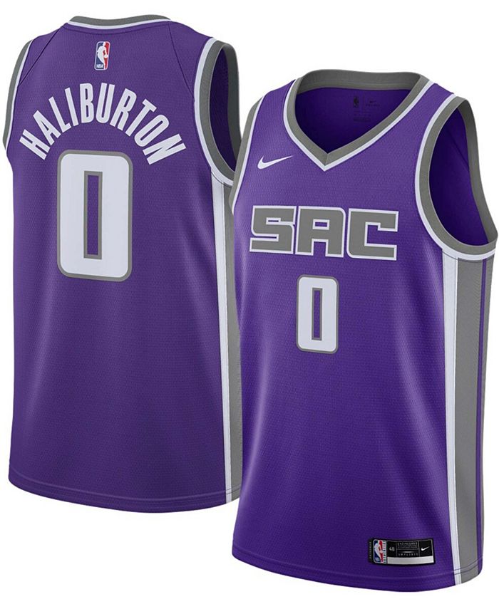 Men's Nike Tyrese Haliburton Purple Sacramento Kings 2020/21 Swingman Jersey  - Icon Edition
