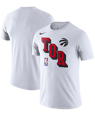 Nike Men's White Toronto Raptors Courtside Performance Block T-shirt ...