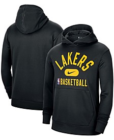 Men's Black Los Angeles Lakers 2021-2022 Spotlight On Court Performance Practice Pullover Hoodie