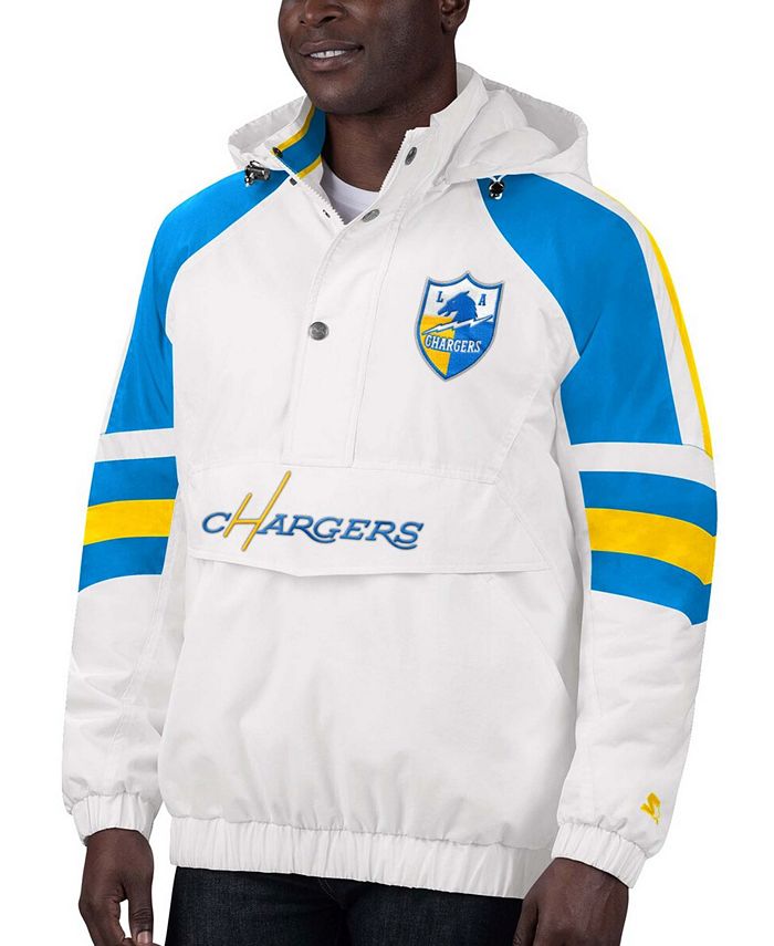 Starter Men's White Los Angeles Chargers Thursday Night Lights Half-Snap  Hoodie Jacket - Macy's