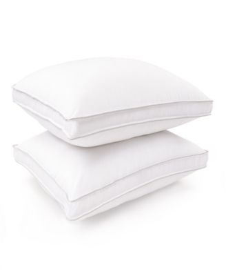 Superior 2 Piece Gusset Pillow Set, Standard & Reviews - Pillows - Bed ...