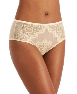 INC International Concepts - Women's Lace-Trim High-Waist Mesh Brief Underwear 100137793