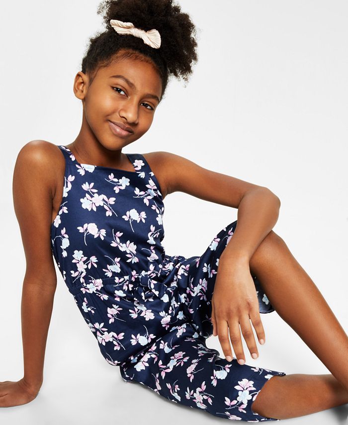 Girls top floral jumpsuit