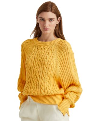 Lauren Ralph Lauren Cable-Knit Dolman-Sleeve Sweater & Reviews ...