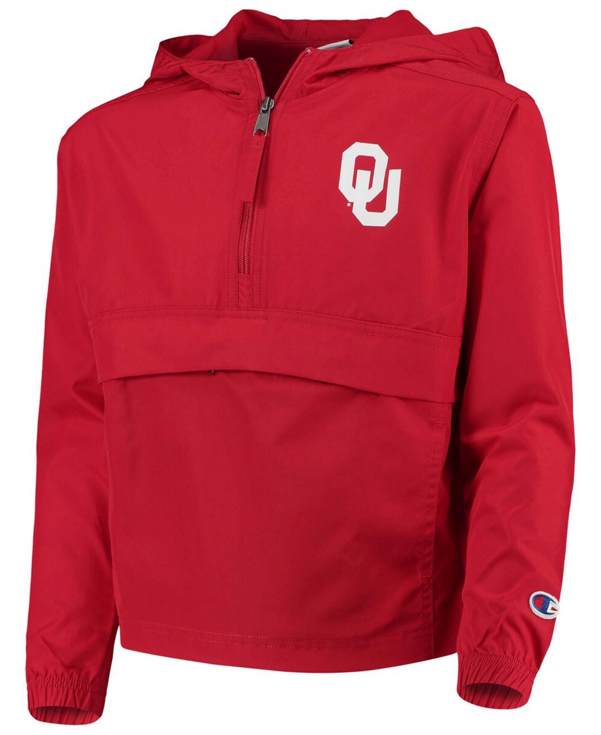 Big Boys and GirlsOklahoma Sooners Pack and Go Windbreaker Jacket - Crimson