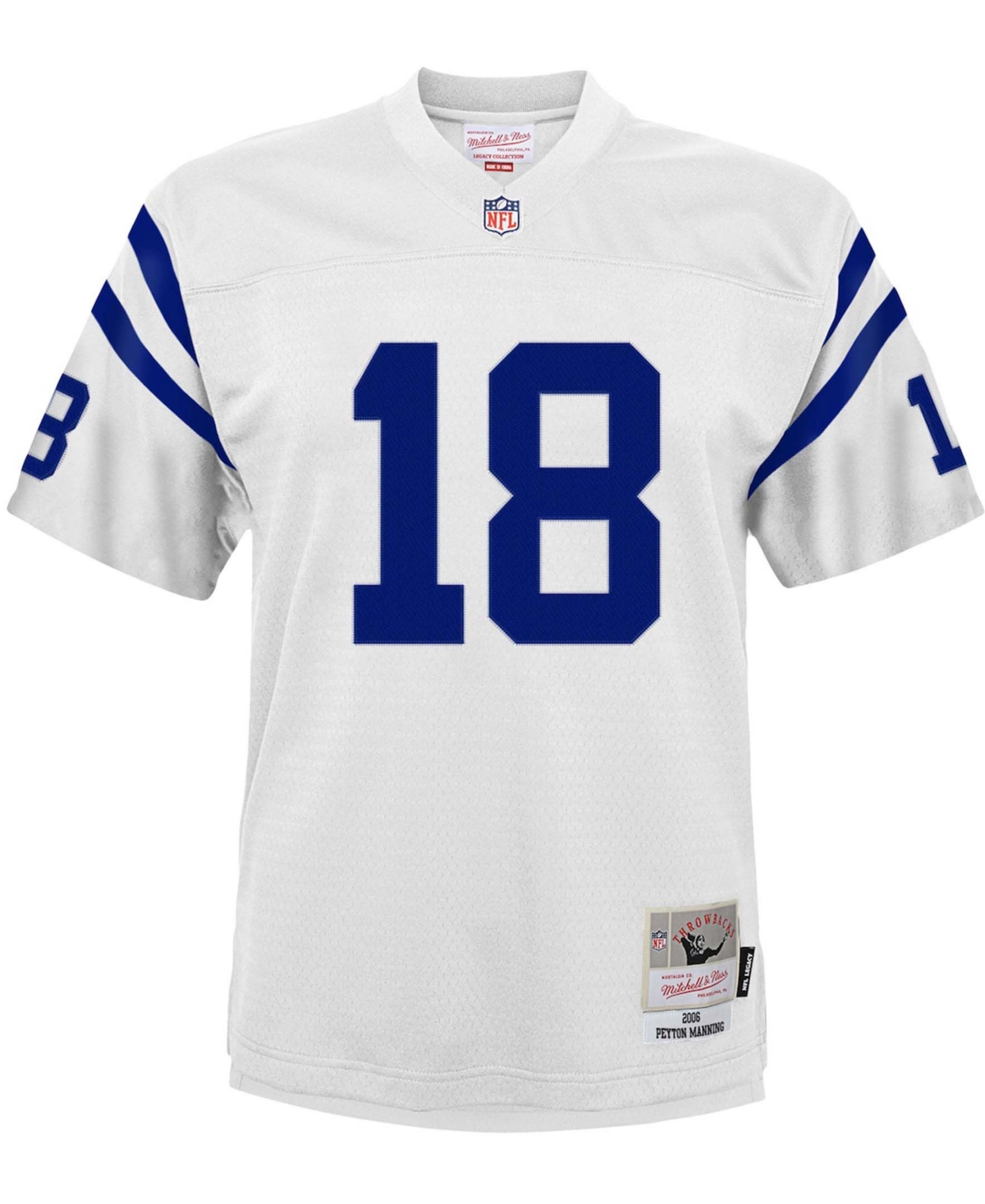 Big Boys and Girls Peyton ManningIndianapolis Colts 2006 Retired Player Legacy Jersey - White
