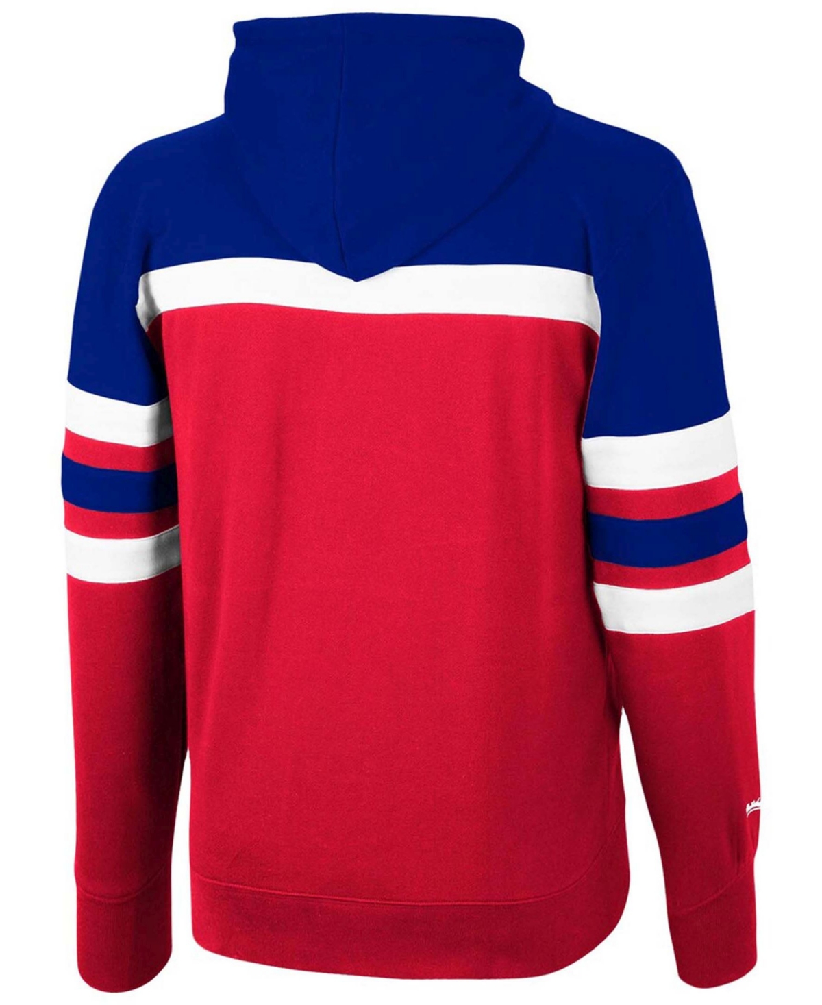 Mitchell & Ness Men's Royal And Red La Clippers Head Coach Pullover Hoodie In Royal,red