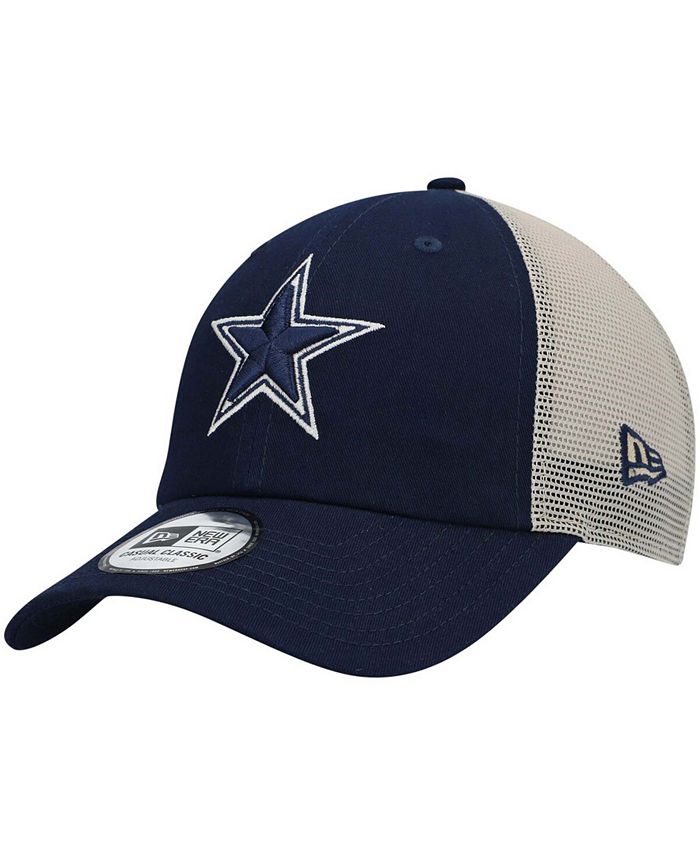 New Era Men's Navy and Natural Dallas Cowboys Devoted Trucker 9TWENTY  Snapback Hat - Macy's