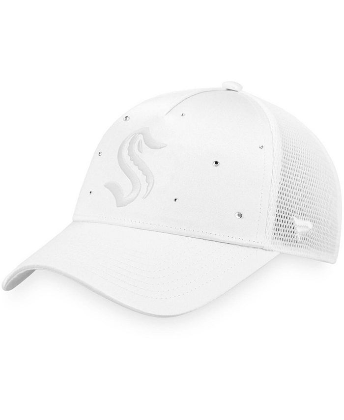 Fanatics Women's White Seattle Kraken Winter Lights Trucker Snapback Hat Macy's