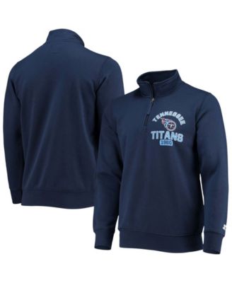 Men's Navy Tennessee Titans Heisman Quarter-Zip Jacket