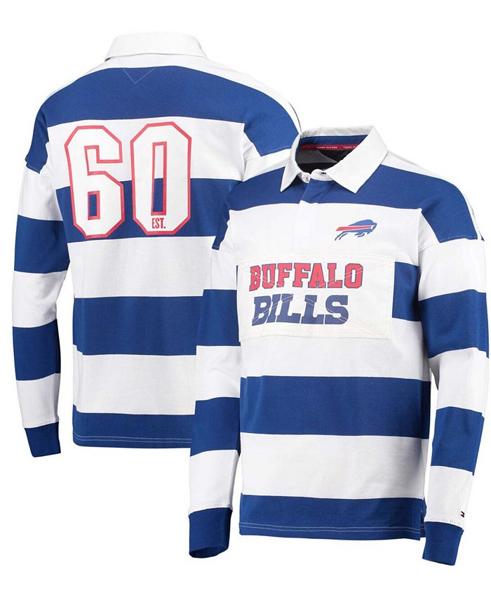 Tommy Hilfiger Men's Royal and White Buffalo Bills Varsity Stripe