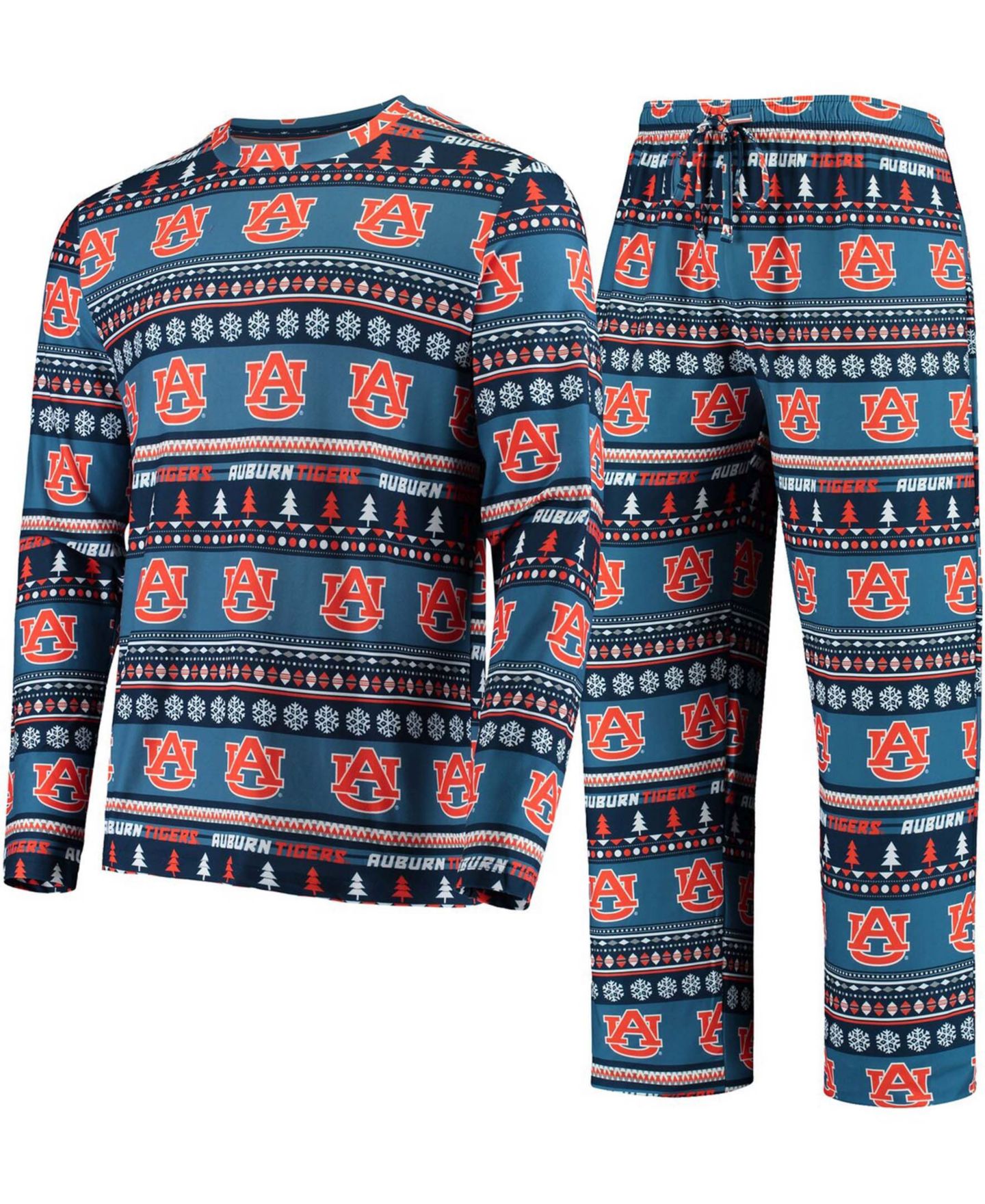 Мужская пижама Concepts Sport Auburn Tigers Ugly Sweater, Navy — фото 2