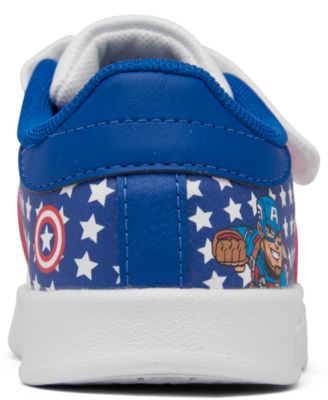 adidas Toddler Boys Marvel Captain America Breaknet Stay-Put Closure Casual Sneakers from Finish Line