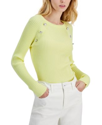 macys yellow sweater