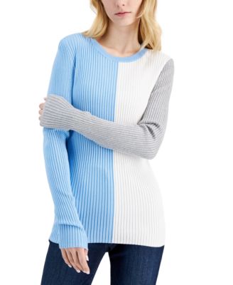 Inc International Concepts Womens Colorblocked Sweater Brown Size Xx Large main image 0