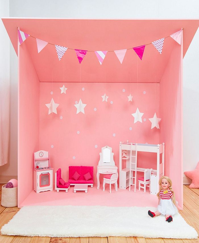Olivia's Little World Little Princess College Dorm Double Bunk Desk