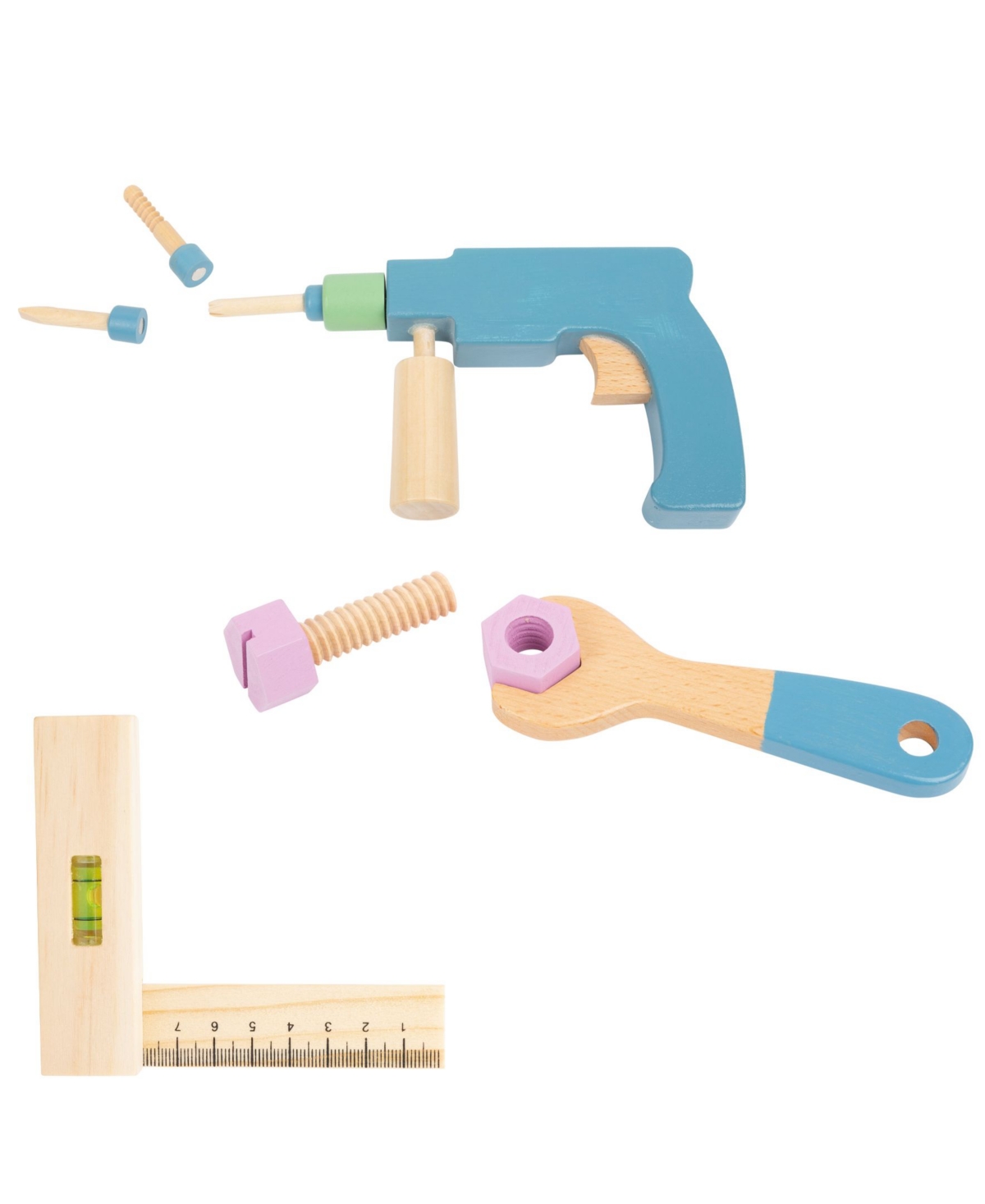 Legler Usa Small Foot Wooden Toys Premium Nordic Toolbox Playset In Multi