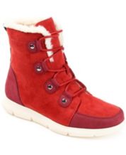 Red Faux Leather Boots for Women Booties Ankle Boots Tall Boots