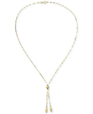 10k gold lariat necklace