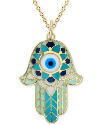 Gold selling 14K Enamel Evil Eye Pendant