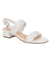 Trendy white sandals deals