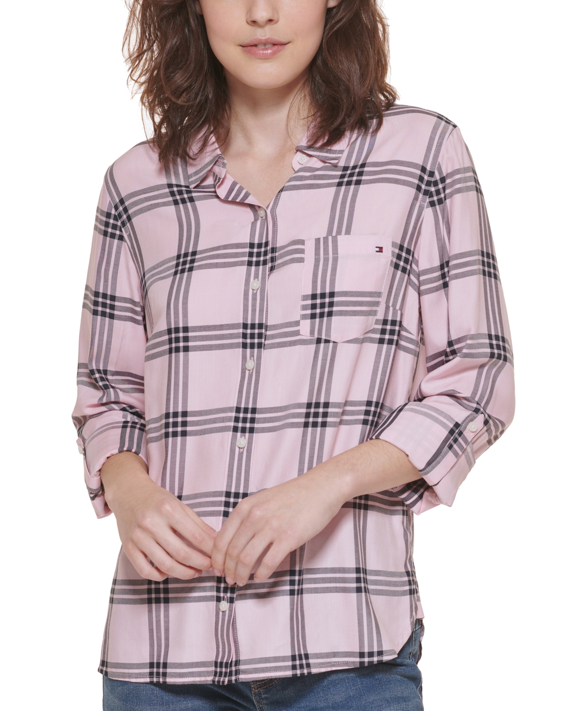 Tommy Hilfiger Plaid Utility Shirt, Created for Macy's