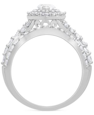 Diamond Marquise Bridal Set (2 ct. t.w.) in 14k White Gold