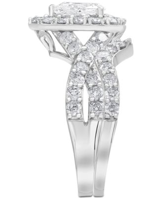 Diamond Pear Bridal Set (2 ct. t.w.) in 14k White Gold