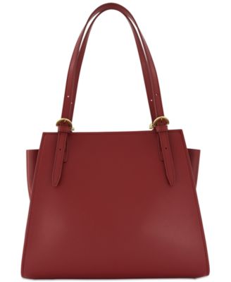 Zac Posen leather hotsell zipped tote bag