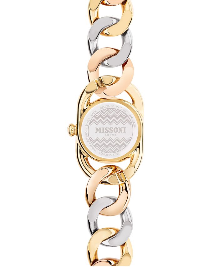 Missoni - Women's Swiss Gioiello Multicolor Link Gold Ion-Plated Bracelet Watch 23mm