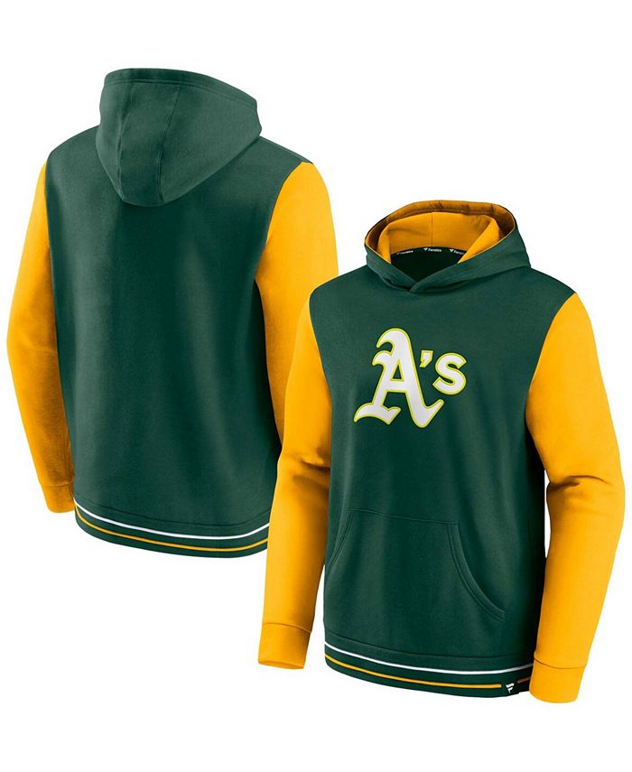 Fanatics Oakland A's Fleece Pullover Mens Hoodie (Green)