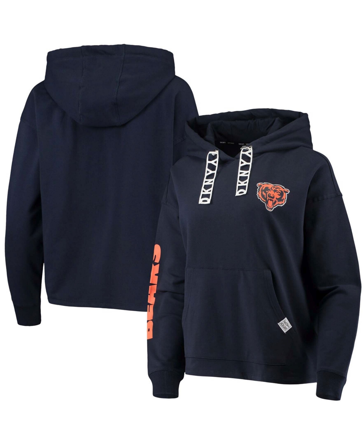 Women's Navy Chicago Bears Staci Pullover Hoodie - Navy