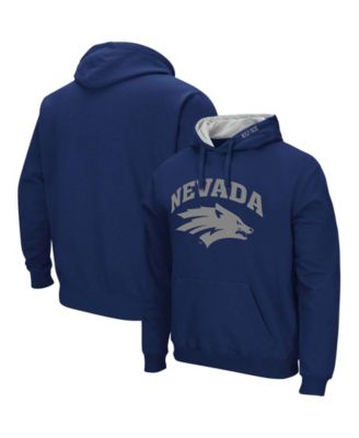 Men's Nevada Wolf Pack Arch and Logo Pullover Hoodie