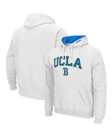 Men's White UCLA Bruins Arch Logo 3.0 Pullover Hoodie