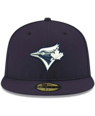 Men's Navy Toronto Blue Jays Logo White 59FIFTY Fitted Hat